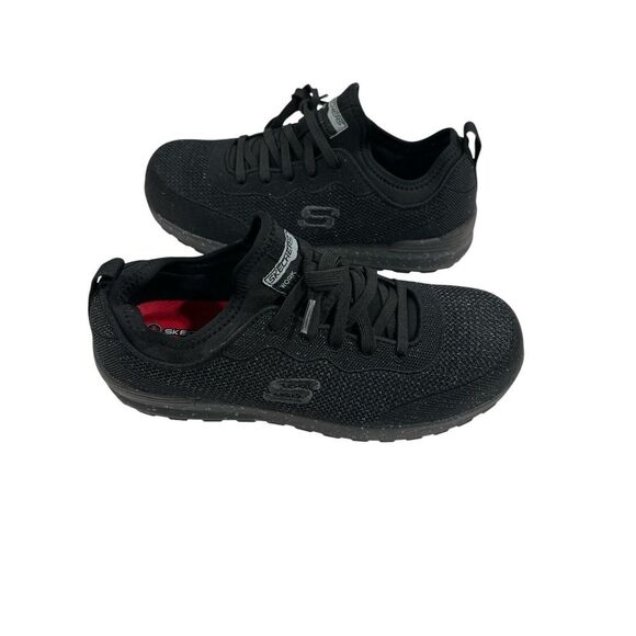 Skechers Bulkin Balran Womens Comp Toe Safety Work Sneakers 108033 Black Size 9 - Picture 3 of 8